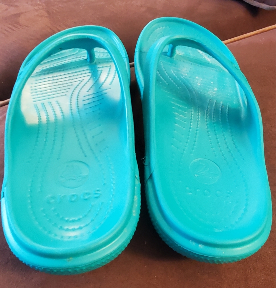 Crocs Turquoise Sandals - Picture 3 of 8